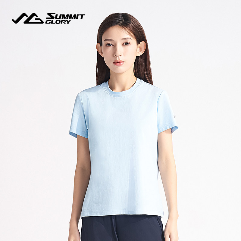 揽胜天下 女式运动圆领棉T恤 WB4771 尺码：S-4XL /件