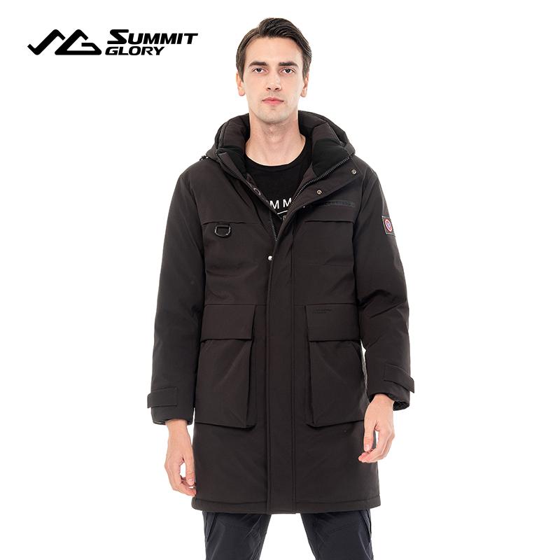 【专柜同款】揽胜天下冬款户外休闲外套中长款羽绒服男 MI8517