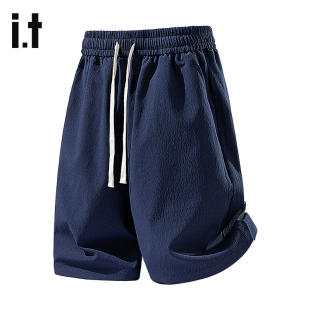 izzue官方夏季 耐穿不变形舒适透气短裤 时尚 短裤 子6M 潮流男款