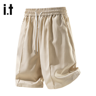 izzue官方夏季 耐穿不变形短裤 潮牌质感简约时尚 短裤 子6M 男款