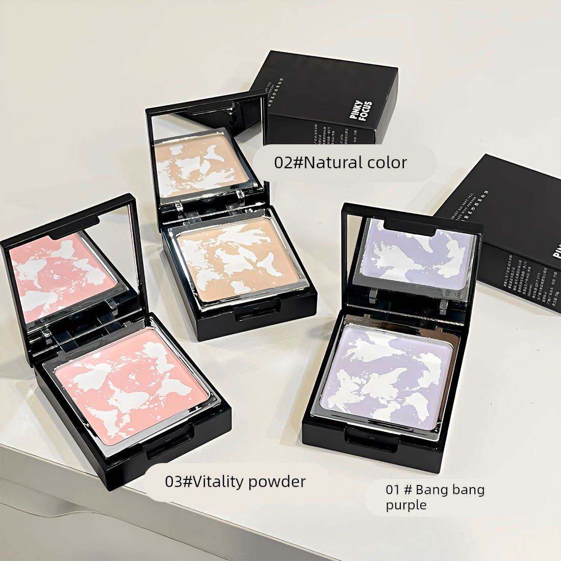 正品磨皮哑光蜜粉饼控油定妆粉散粉女持久不脱妆学生党大油皮