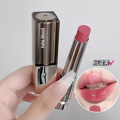 正品水精华口红裸色系自然唇色灰粉色深唇伪素颜日常韩系口红唇釉