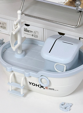 帆船存钱罐2023新款可存可取带锁大容量摆件充钱罐纸币硬币存钱筒