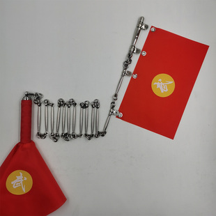 九节鞭不锈钢武术13节鞭训练鞭表演鞭健身鞭晨练鞭重7.5两长150cm