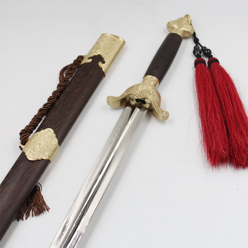 弹簧钢起脊剑身加重型武术太极剑