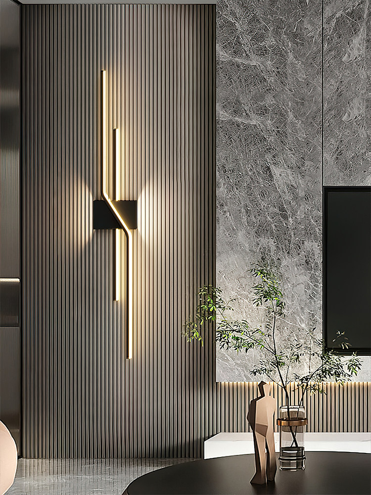 格栅壁灯长条灯客厅沙发电视背景墙装饰灯卧室床头灯广东中山灯具