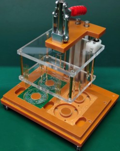 PCB烧录测试夹具 探针 弹簧针 测试架 下载编程烧录2.54 2.0 1.27
