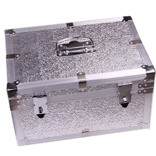 驭展铝合金票据箱可上锁财务银行办公收纳盒储物箱单据箱凭条箱收银箱文件箱多功能盒子档案箱证件箱收银箱