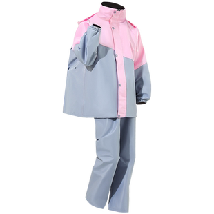 初中小学生儿童雨衣雨裤上学专用女款单车自行车骑行大童分体套装