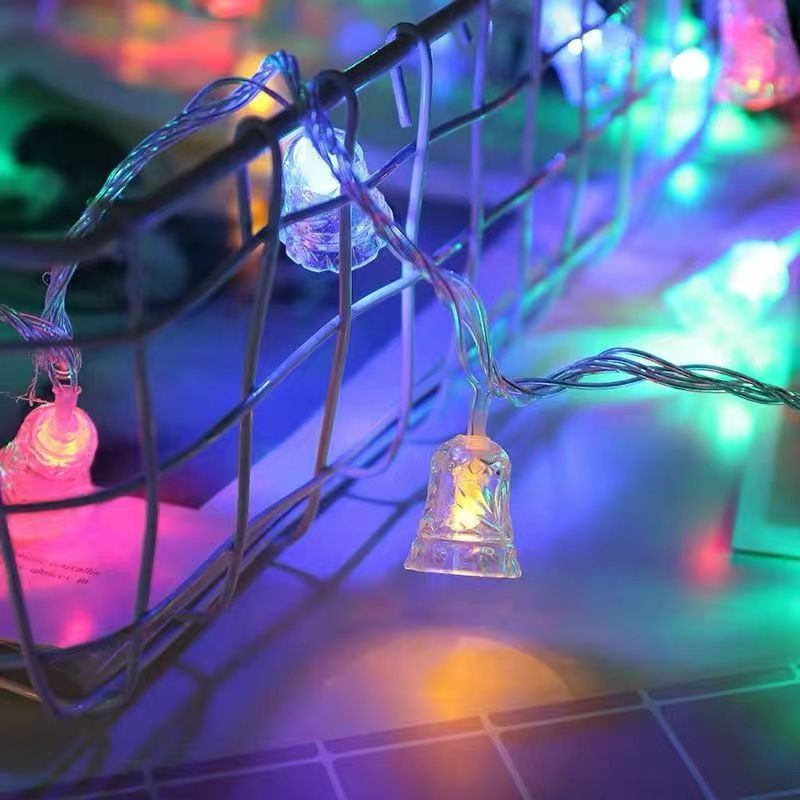 LED铃铛彩灯灯串圣诞节日装饰灯氛围灯满天星卧室阳台布置INSusb