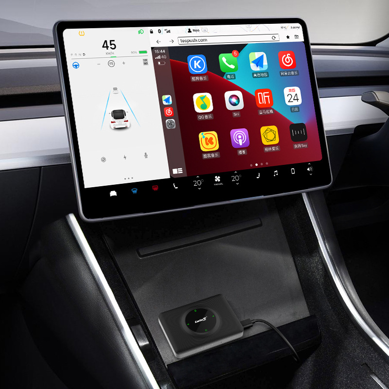 carlinkit适用于原车屏升级无线carplay特斯拉互联盒androidauto