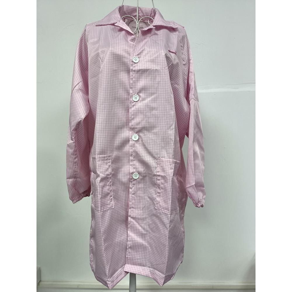 防静电网格大褂格子工衣无尘上衣净化防护工作防静电服电子厂专用