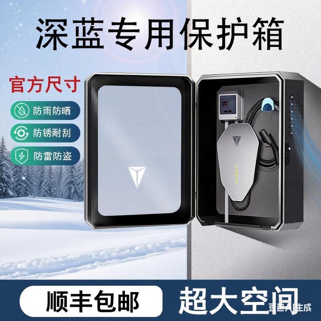 【官方指定】长安深蓝S7新能源充电桩专用立柱式保护箱室内外防雨
