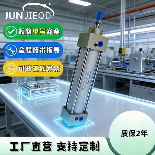 源头工厂C95SDB32/40/50/63/80/100航空品质双作用标准拉杆气缸