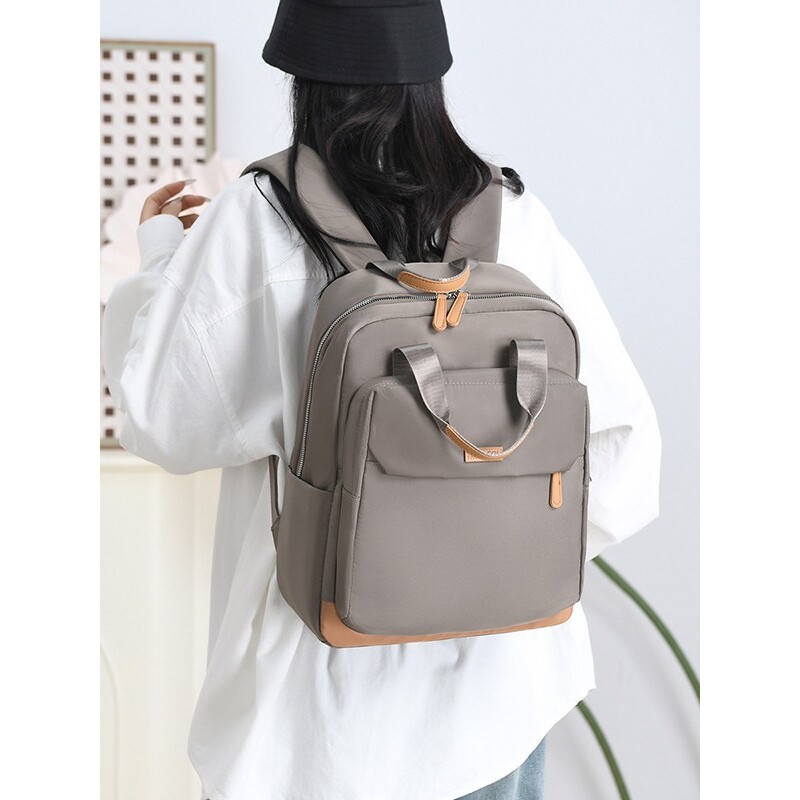 韩版新款双肩包女小清新笔记本电脑背包时尚简约背包百搭旅行背包