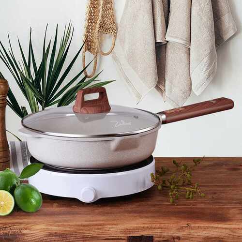 CookMage麦饭石平底锅不粘炒锅电磁炉燃气灶适用牛排煎蛋家用不沾