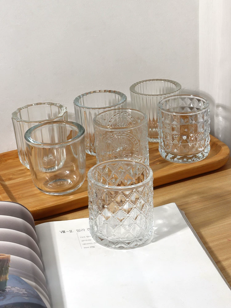 Aromatherapy handmade, glass creative matte transparent candle, DIY