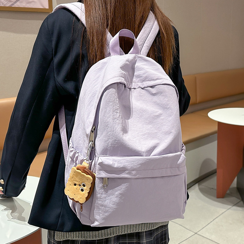 书包女初中学生韩版ins日系小学生双肩包大学生简约休闲轻便背包