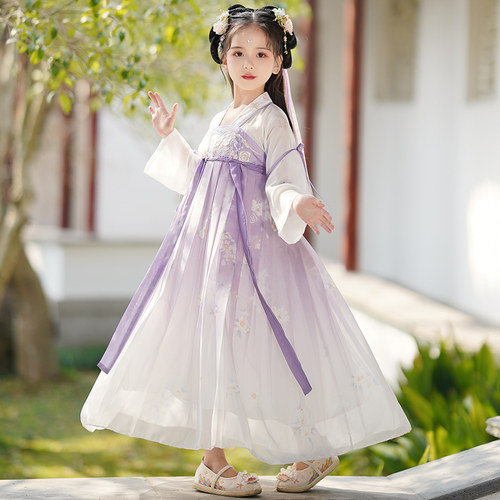 2026新款汉服女童古风裙子冬