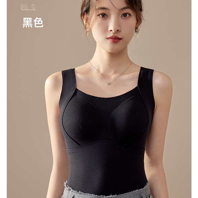 秋冬季新款女士羊毛桑蚕丝背心