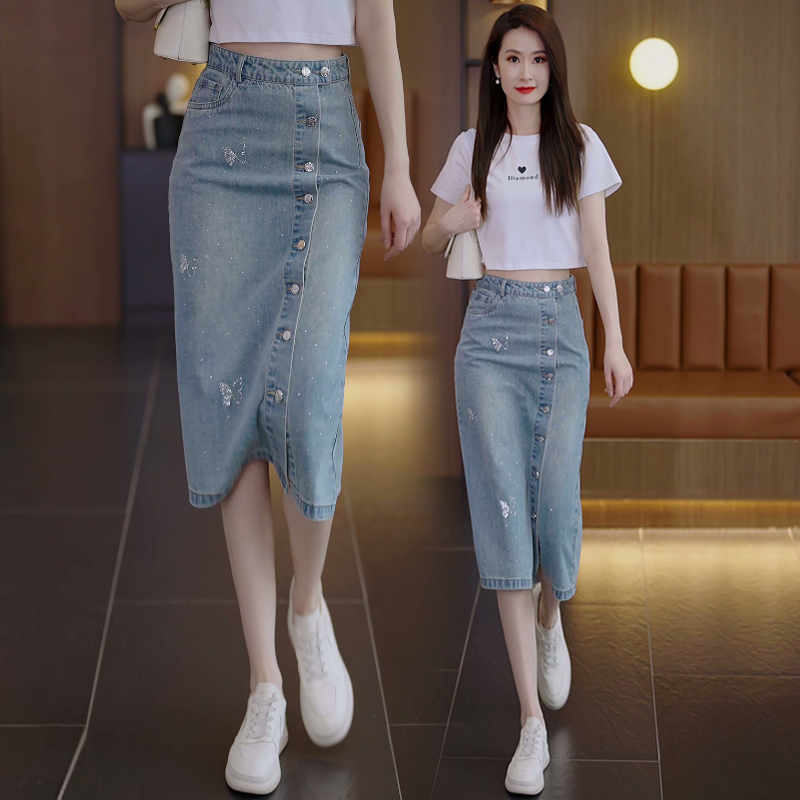 半身牛仔裙女夏季薄款2025新款