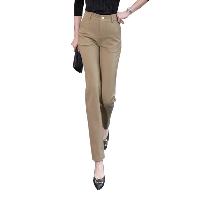 卡其色西装裤女秋季2025新款高腰