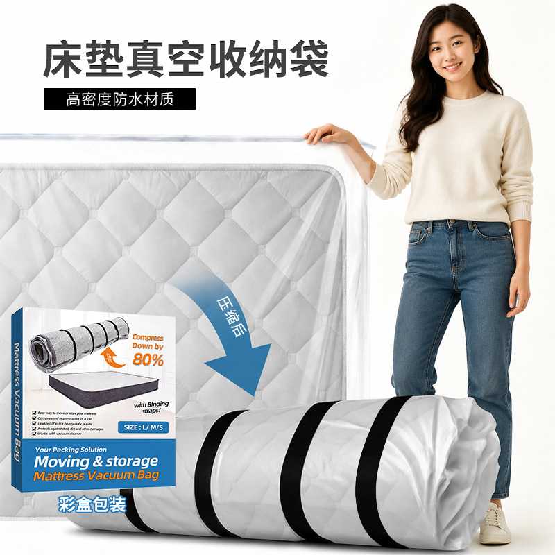 乳胶床垫抽真空压缩袋超大号加厚密封压缩搬家真空收纳袋打包袋子