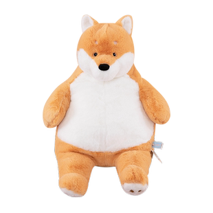 毛绒抱枕睡觉玩偶哈士奇鳄鱼柴犬慵懒抱枕送女生生日礼物毛绒玩具