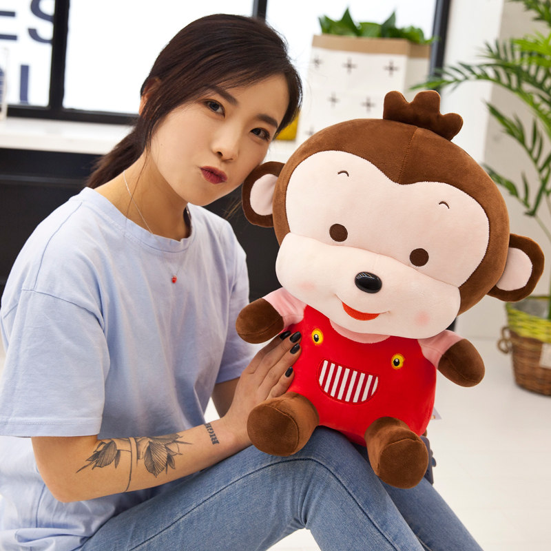 萌宝猴公仔小猴子毛绒玩具布娃娃大号抱枕可爱少女心玩偶生日礼物