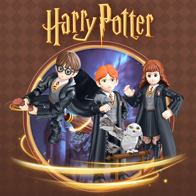 圆野酷玩哈利波特海拼装积木人仔