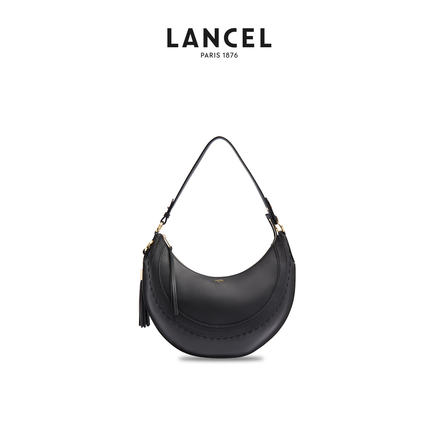 【新品】LANCEL/兰姿 HOBOHEME系列中号腋下包 单肩流浪包