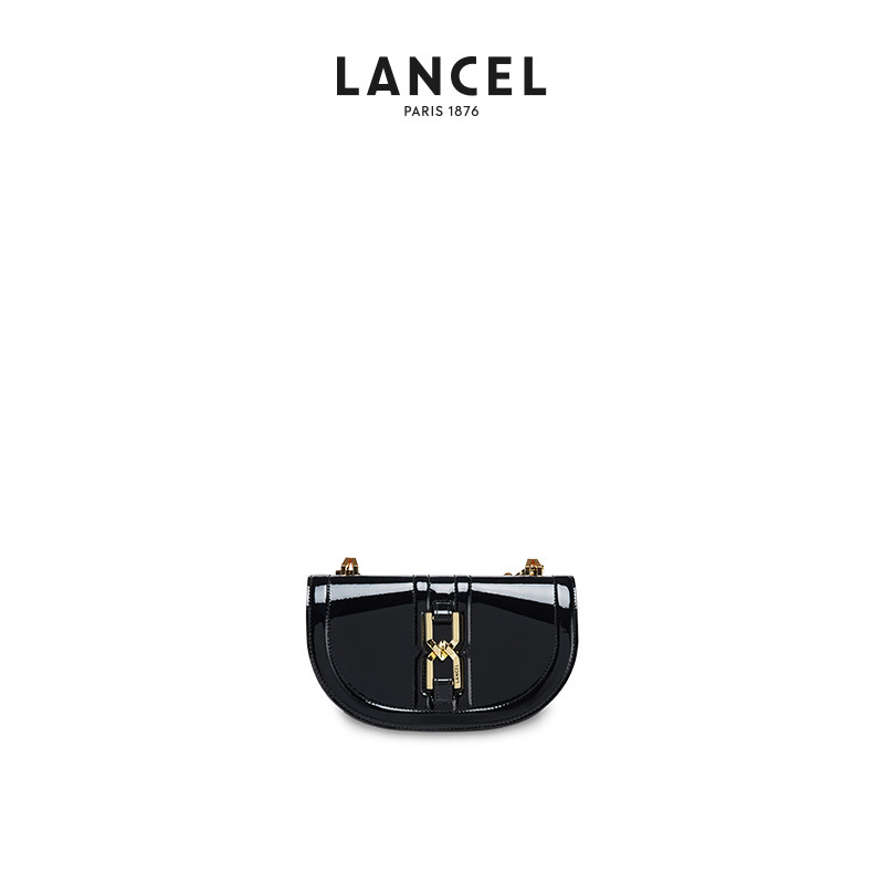 LANCEL/兰姿 CLEPSYDRE小号马鞍包 单肩斜挎包女包高级感轻奢小众