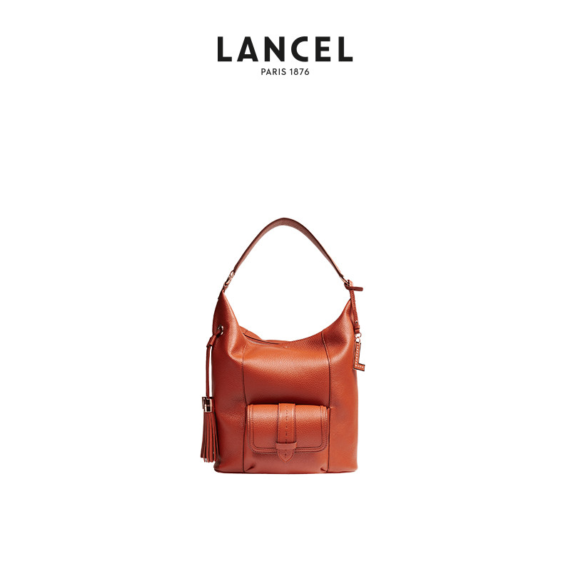 LANCEL/兰姿 PREMIER FLIRT中号腋下包 单肩流浪包牛皮真皮女包