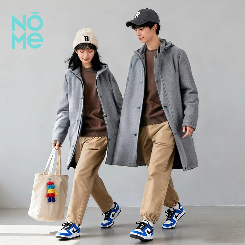 NOME（服饰）秋冬气质宽松高级显瘦羊毛双面呢大衣外套男女同款