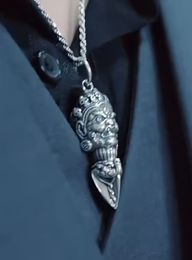 吾岸。樊霄同款项链四面佛游书朗镀S925银藏式云旗郝熠然黄铜颈链