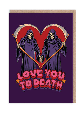 【现货】英国Ohh Deer联名Steven Rhodes复古暗黑幽默生日贺卡