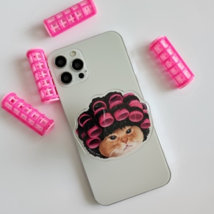 【现货】正品韩国mindaday恶搞Covercat手机气囊磁吸支架