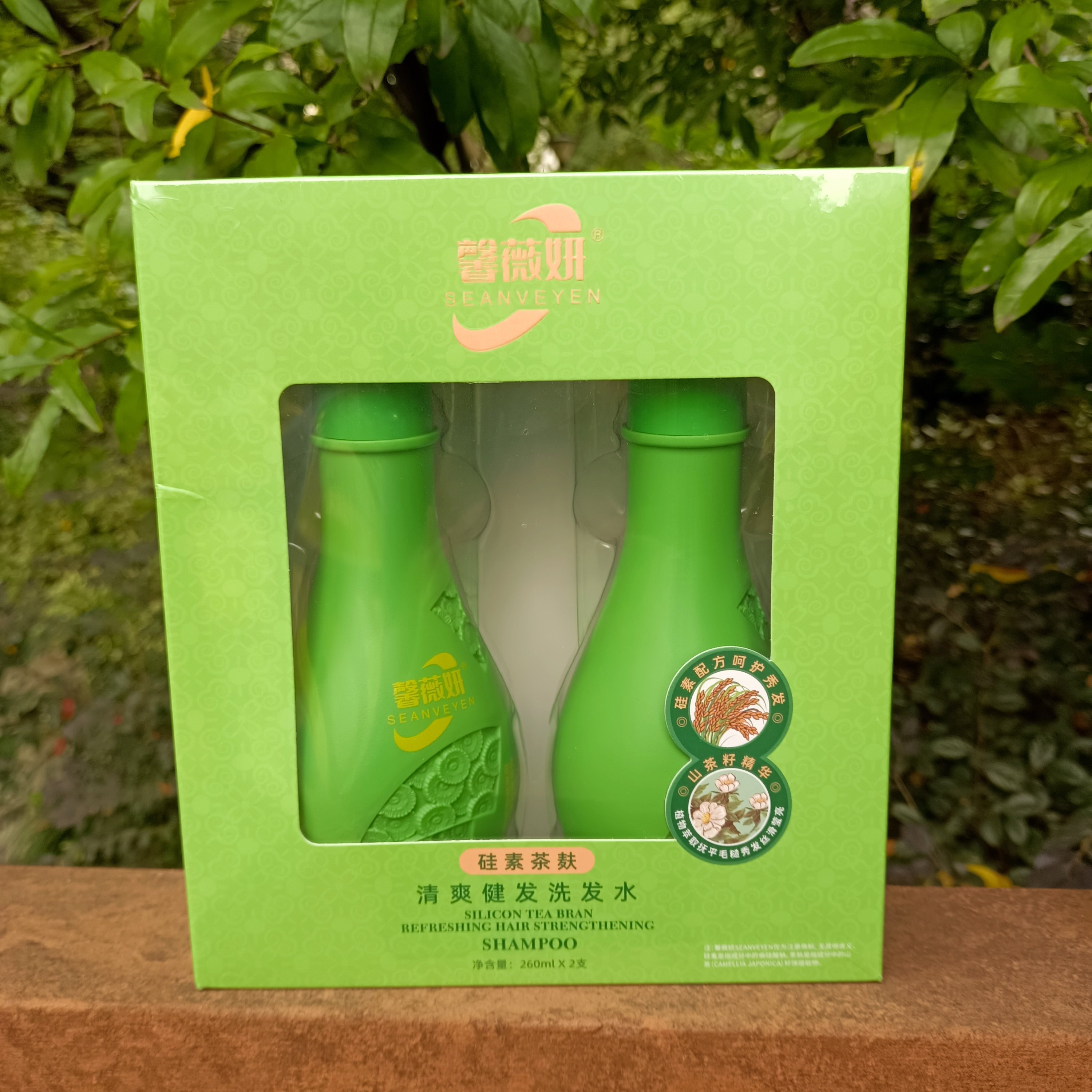 馨薇妍硅素茶麸清爽健发洗发水