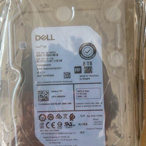 8T 092MDW ST8000NM0205 DELL SATA 8tb 企业级机械硬盘