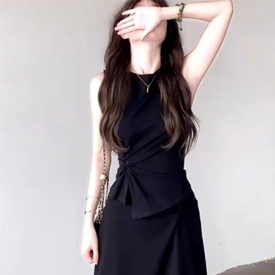 韩系简约T恤上衣高腰显瘦半身裙