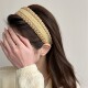 韩版 高级慵懒感针织发箍高颅顶头箍压发发饰 手工复古秋冬2025新款