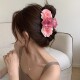 夏天超仙花朵抓夹氛围感后脑勺大号鲨鱼夹高级感新款 发量多发夹女