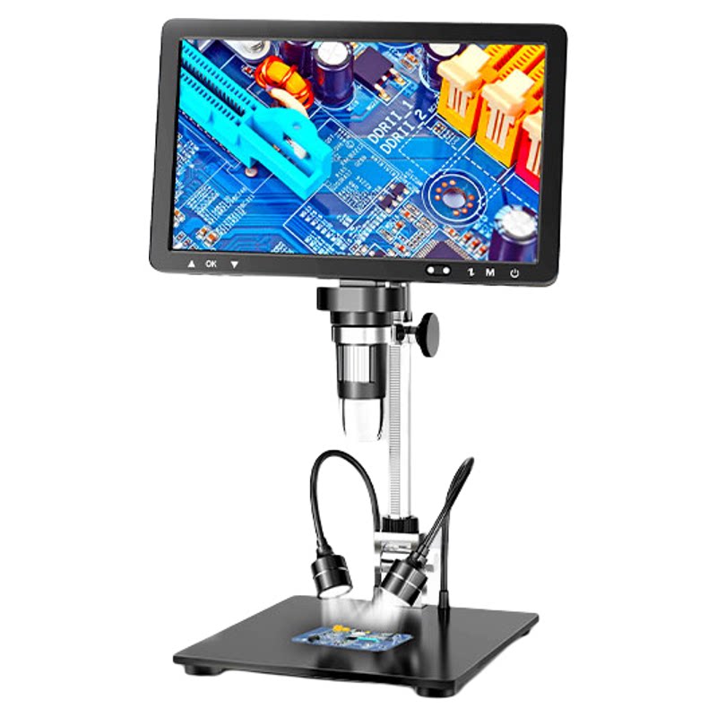 10.1寸大屏幕高清电子显微镜专业级电路板焊接维修手表产品质量检测工业数码放大镜文玩烟酒名贵物品鉴定专用