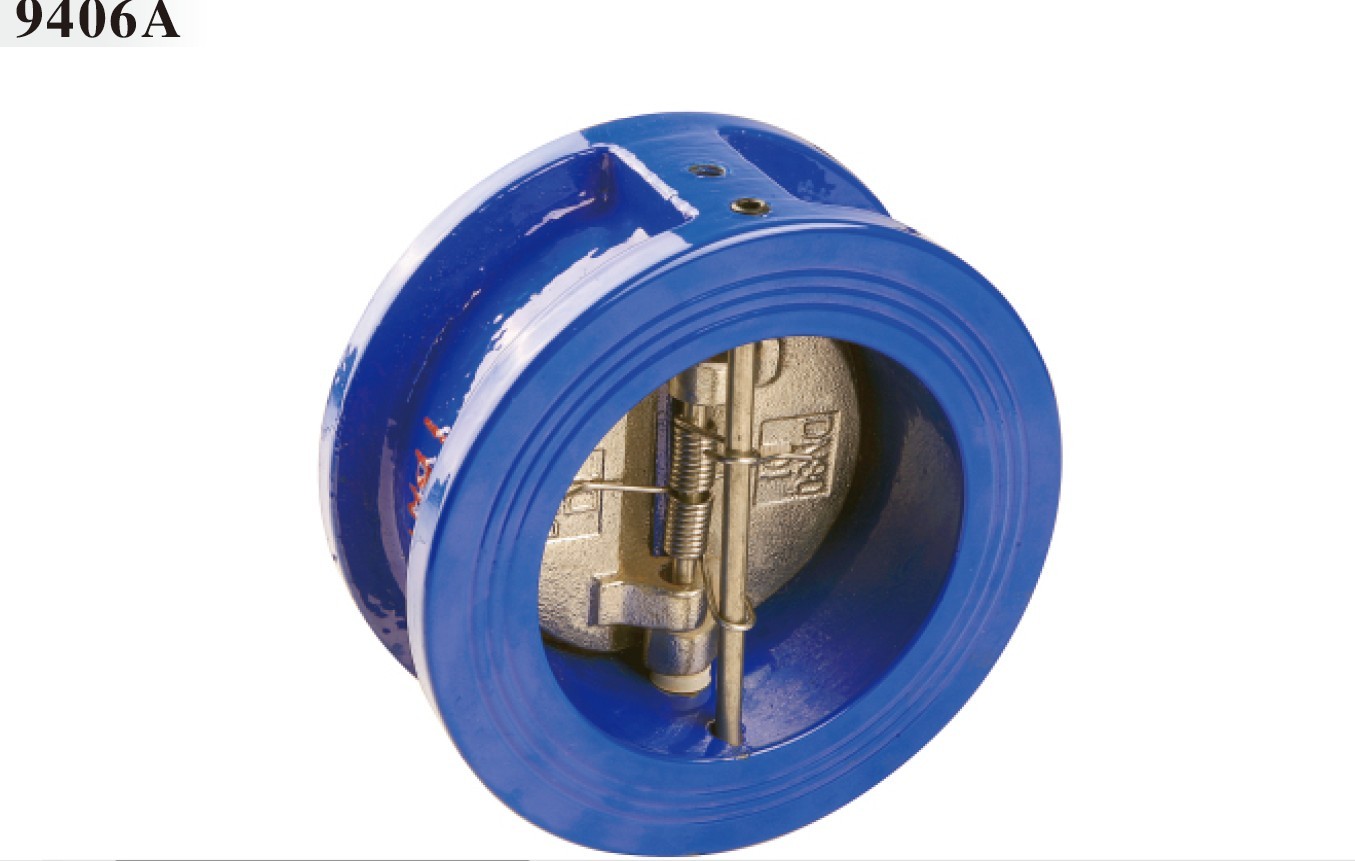 正品埃美柯H76X-16双瓣止回阀9406A对夹止回阀可定不锈钢DN50-200
