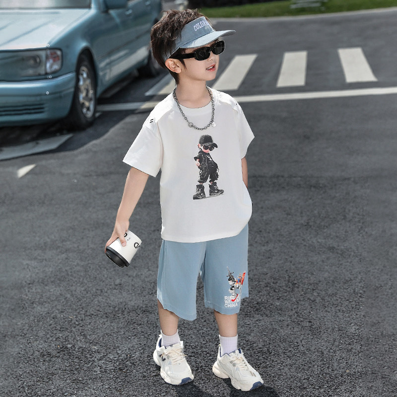 男童夏装套装2025新款宝宝夏款无袖酷帅气儿童夏季坎肩潮,童装/婴儿装/亲子装,套装,淘宝优惠券,粉丝福利购,淘宝优惠卷