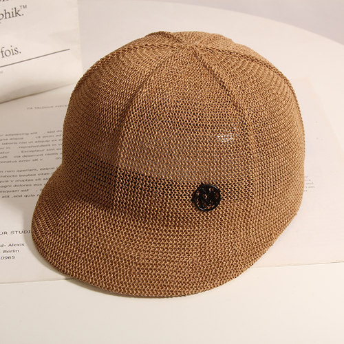 夏季新款洋气时尚防晒度假鸭舌帽