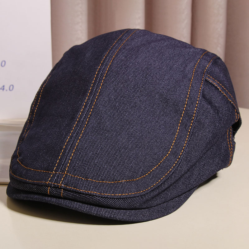 复古牛仔前进帽子女2025新款春秋韩版时尚画家帽大头围鸭舌贝雷帽,服饰配件/皮带/帽子/围巾,帽子,淘宝优惠券,粉丝福利购,淘宝优惠卷