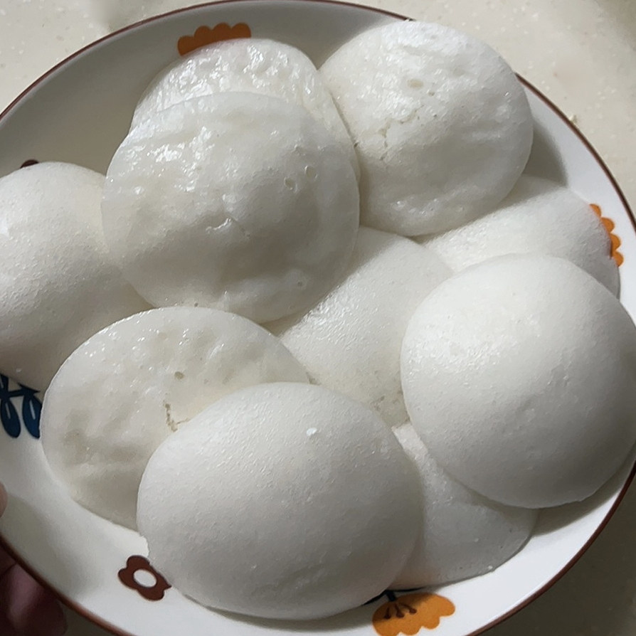 重庆特产 小米粑 泡粑 早餐速食发糕甜的 传统小圆白米糕一袋300g