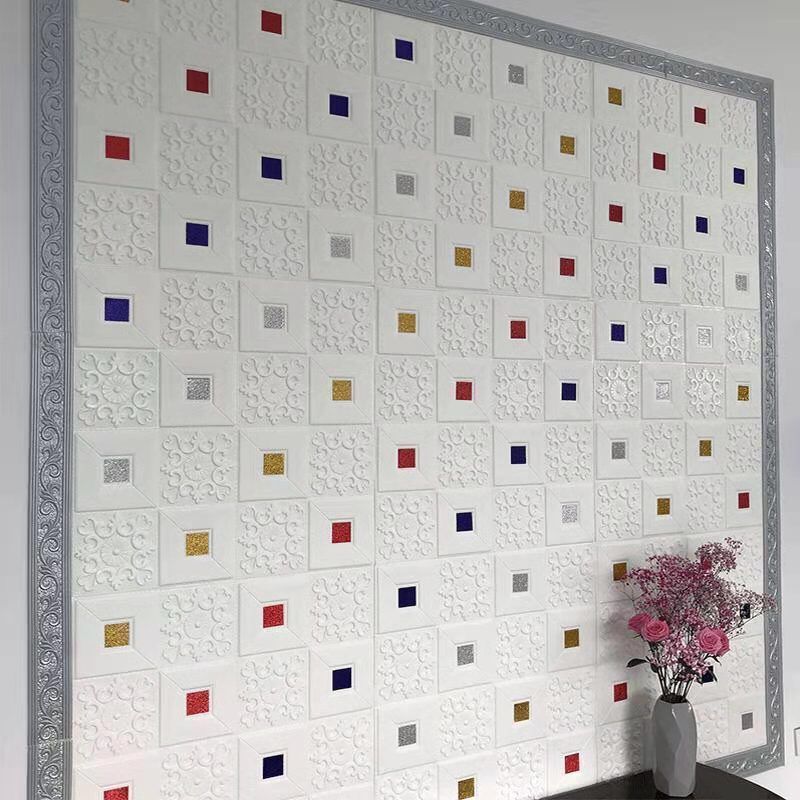 3d立体浮雕墙贴墙纸农村