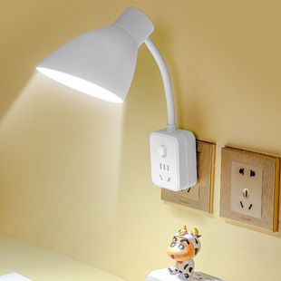 插在插座上的灯卧室小夜灯带开关led节能宿舍床头插电插座灯睡眠
